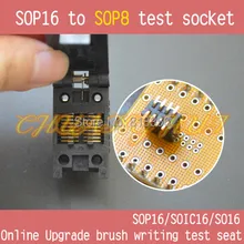 SOP16 для SOP8 гнездо SOP16 SOIC16 FP16 IC тестовое гнездо ширина = 4,5 мм