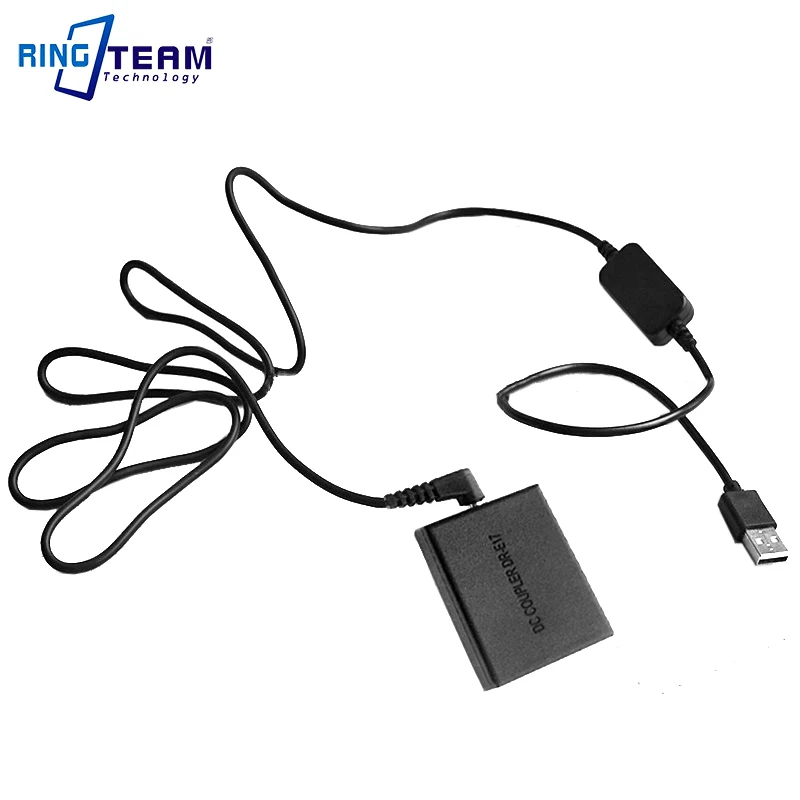 

10X CA-PS700 ACK-E17 USB Cable + LP-E17 Dummy Battery DR-E17 DC Coupler for Canon Digital Cameras EOS M3 M5 M6 ...