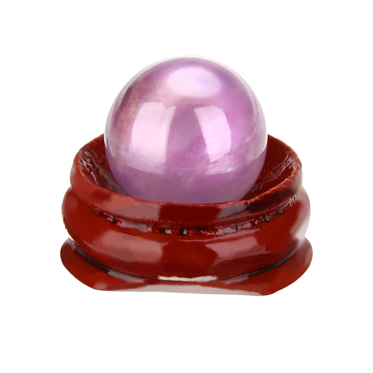 20mm Natural Amethyst Quartz Crystal Sphere Ball Healing Stone with Stand Wonderful Gifts For Friends Family