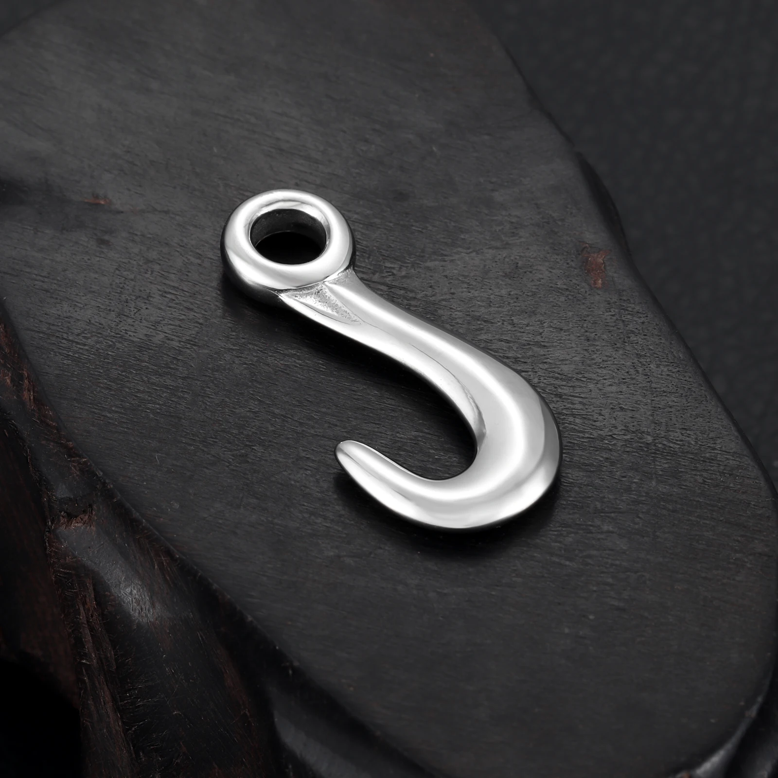 

Stainless Steel Hooks Pendant Hole 5mm Bracelet Clasp Fishhook Jewelry Making Findings Charms DIY Supplies Accessories Wholesale