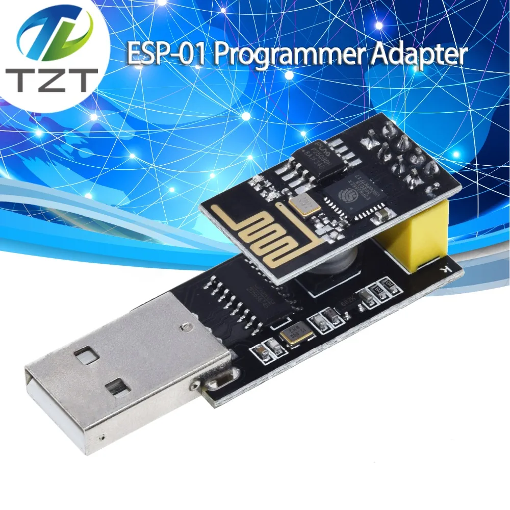 ESP01 программатор адаптер UART GPIO0 ESP-01 Adaptaterr ESP8266 CH340G USB к ESP8266 Серийный беспроводной Wifi модуль разработки платы