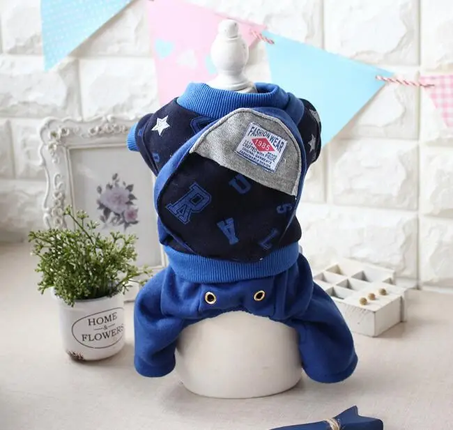 1pcs dogs cats autumn winter jumpsuits pet dog cat cool fashion tracksuits with bag puppy rompers pet dog cat coats clothes