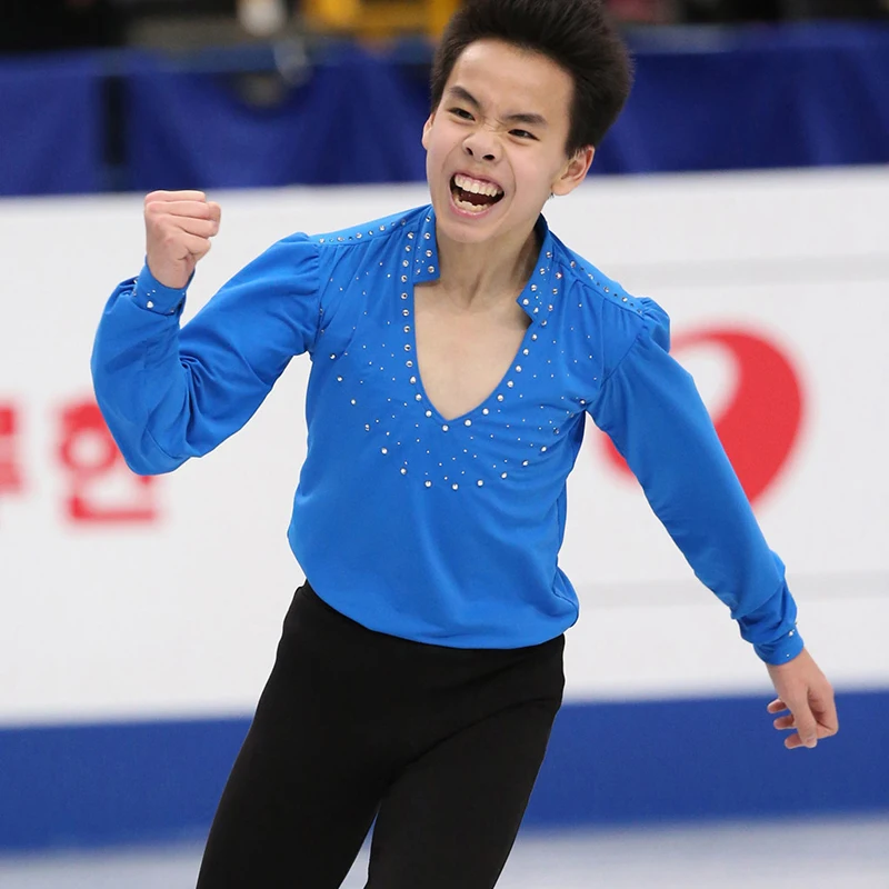

Nasinaya Boys Man Figure Skating Performance Clothing Tops Customized Competition Ice Skating Leotard Kids Polyamide Fibre