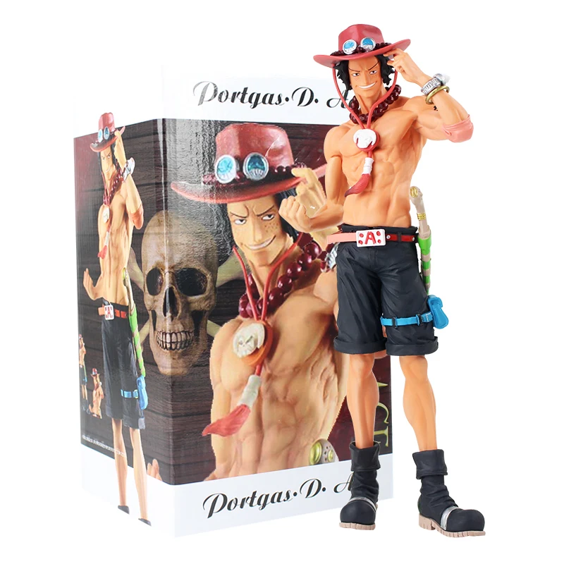

28cm One Piece Ace Figure Toy Grandista Portgas D Ace Anime Collectible Model Dolls