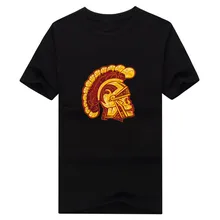 2017 USC Trojan Sugar Skull summer T-Shirt 100% cotton T Shirts Men for fans 1107-4