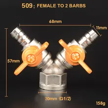 Латунный хромированный шаровой газовый клапан G1/" BSPP для газа, жидкой воды, ВКЛ/ВЫКЛ шаровой клапан 509