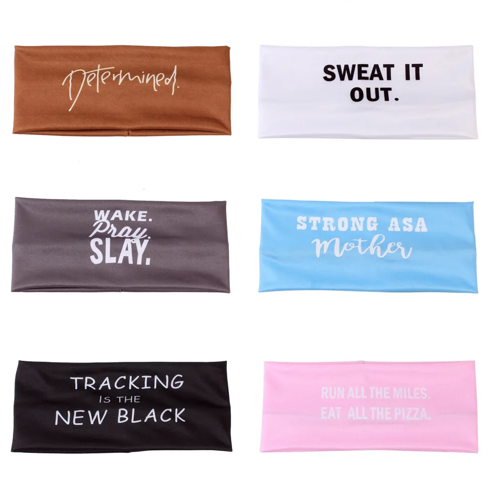 6 Colors Sports Headbands Women Yoga Sweatband Gym Letter Elastic Headband Hair Band Girls Bandana Turban Hair Accessories 6 Colors Sports Headbands Women Yoga Sweatband Gym Letter Elastic Headband Hair Band Girls Bandana Turban Hair Accessories