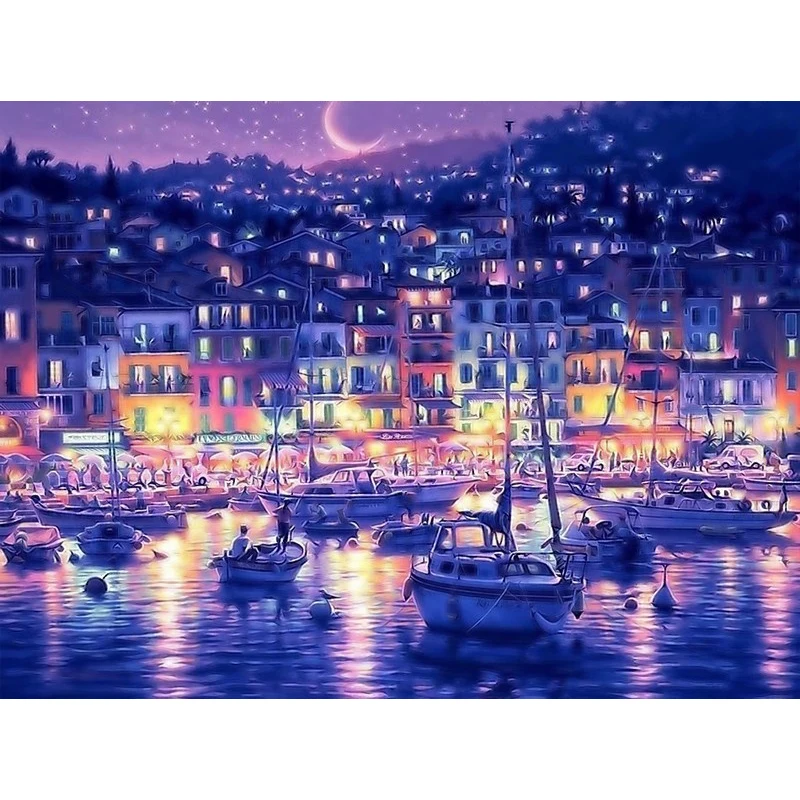 

Frameless Harmonious and Beautiful DIY Digital Oil Painting By Numbers Europe Abstract Canvas Painting For Living Room Wall Art
