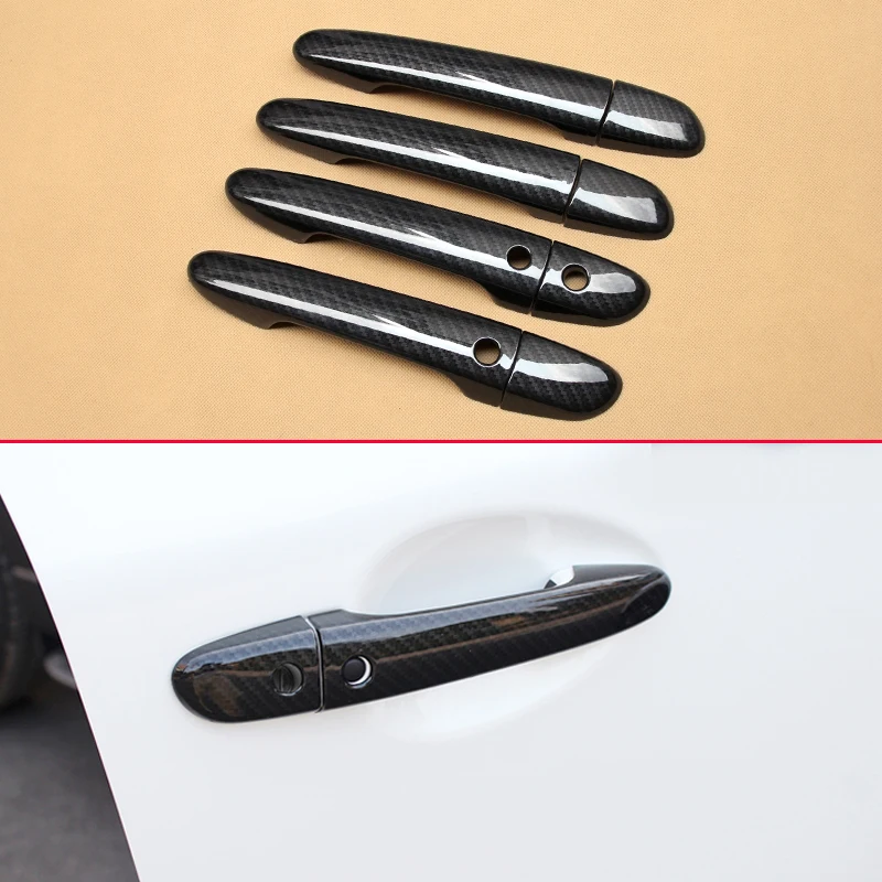 

Smart Keyless Car Door Handle Carbon Fiber Overlay Trims For Mazda 2 3 6 CX3 CX5 CX9 DJ DL DK BM BN GJ GL KE KF TC Accessories