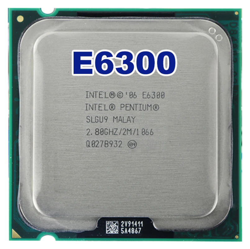 Original INTEL E6300 CPU Processor (2.8Ghz/ 2M /1066GHz) Socket 775-in ...