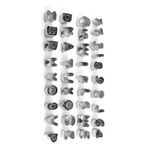 Алфавит числа письмо набор для декорирования тортов Fondant(сахарная) глазурь 37 режущий на кусочки инструмент пресс-форм