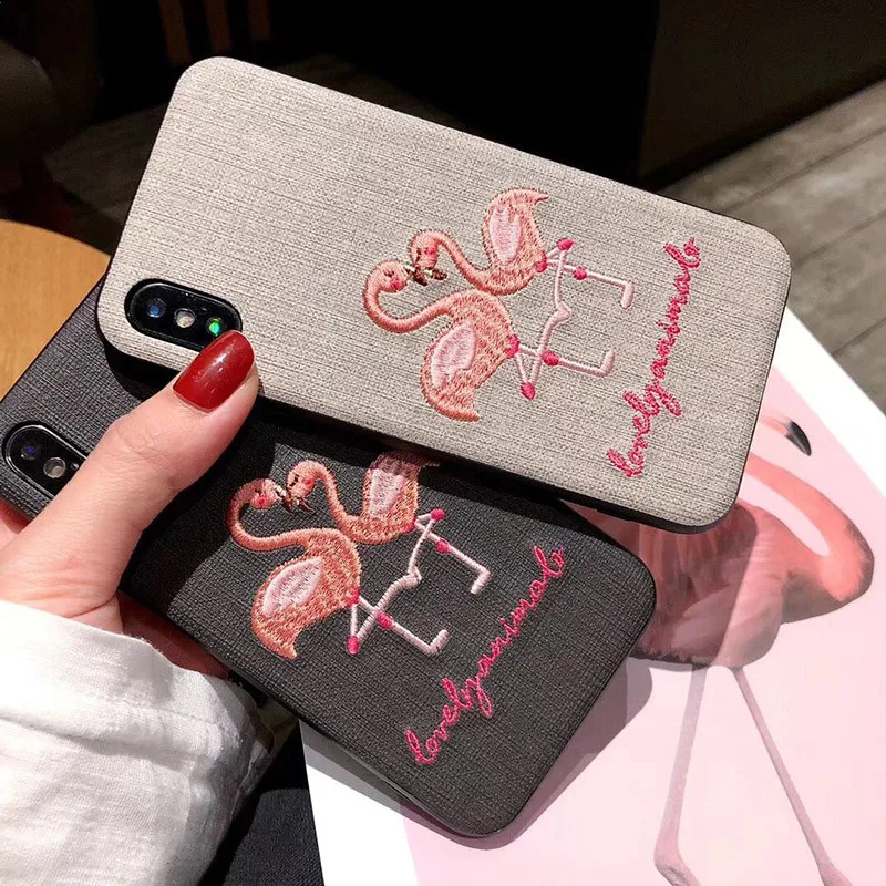 Вышитый Летающий чехол для собак iPhone 6 Plus 6s 7 8 X XR XS MAX защитная задняя