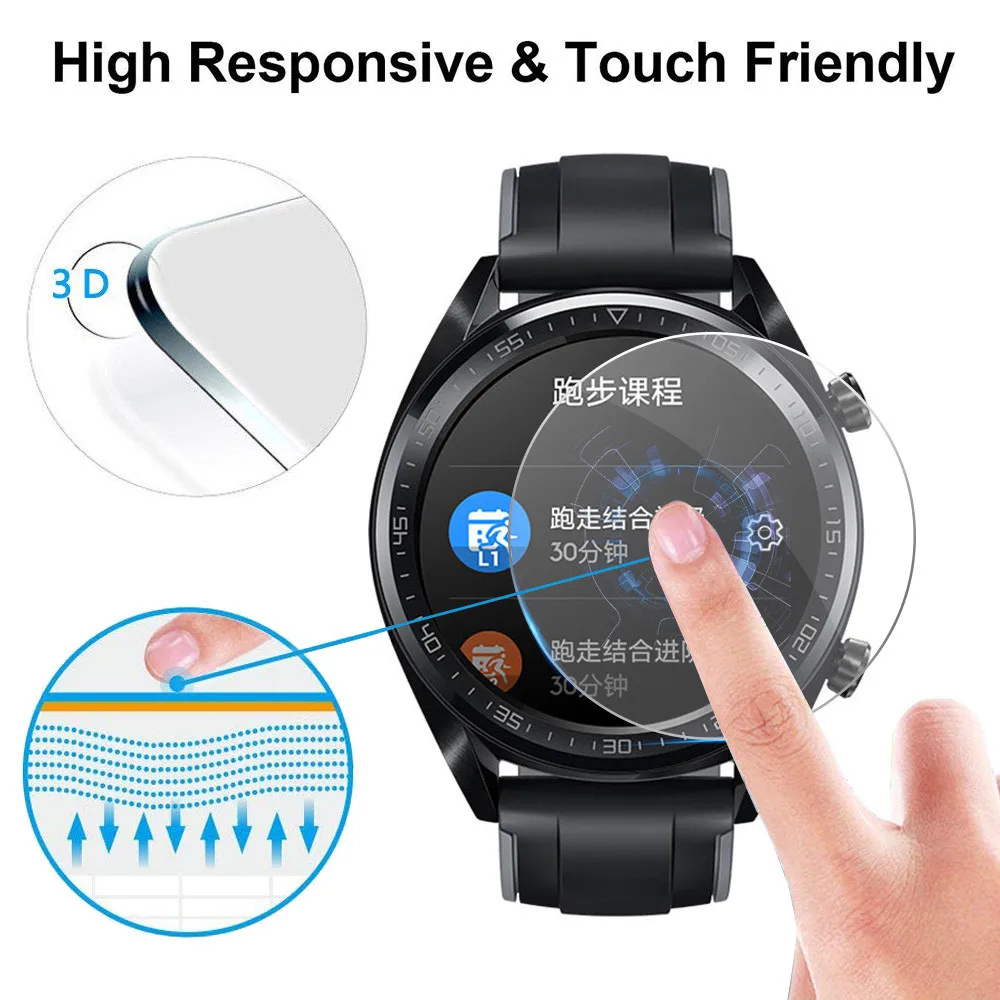 

Smartwatch Smartband Protection Portable 5PCS Explosion-proof TPU Screen Protector Full Coverage Film For Huawei Watch GT