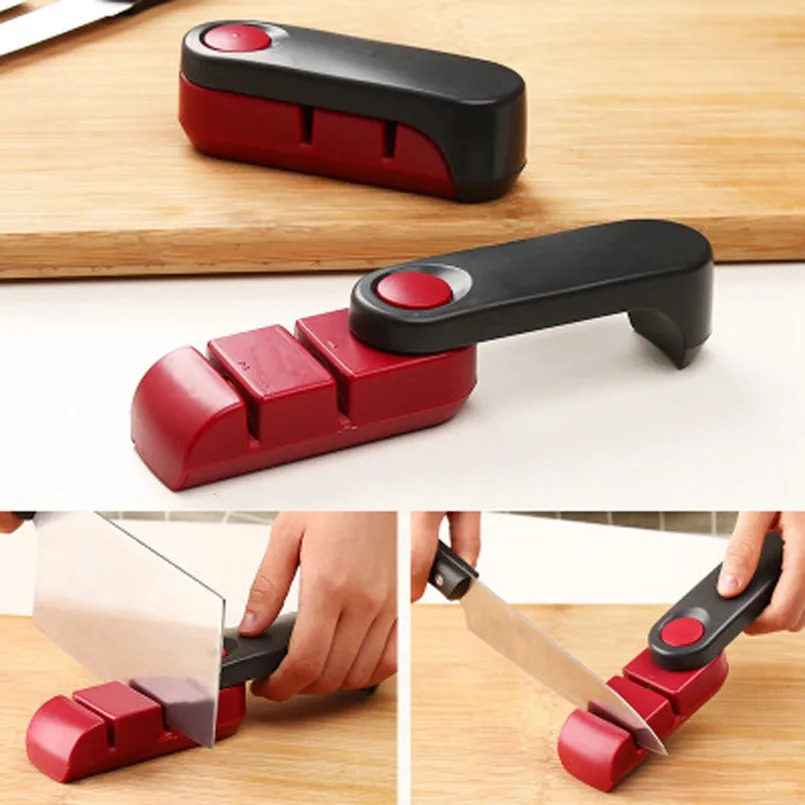 Portable Coarse Fine Sharpening Stone Double Groove Skid Sharpening