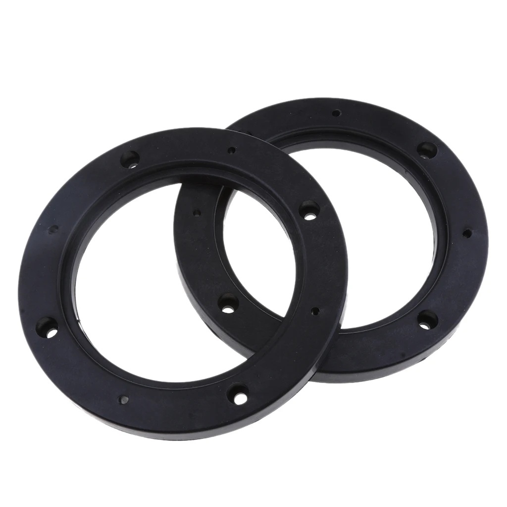 2pcs Universal Black 4inch Car Stereo Audio Speaker Mounting Spacer Rings Adaptor