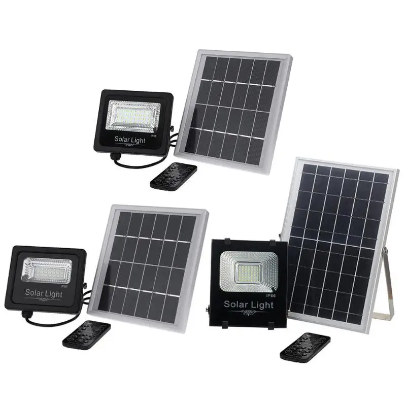 

10w/20w Solar Powered Stepless Dimming LED Spotlight IP66 Waterproof Outdoor Garden Yard Light Remote Control solar light lamp