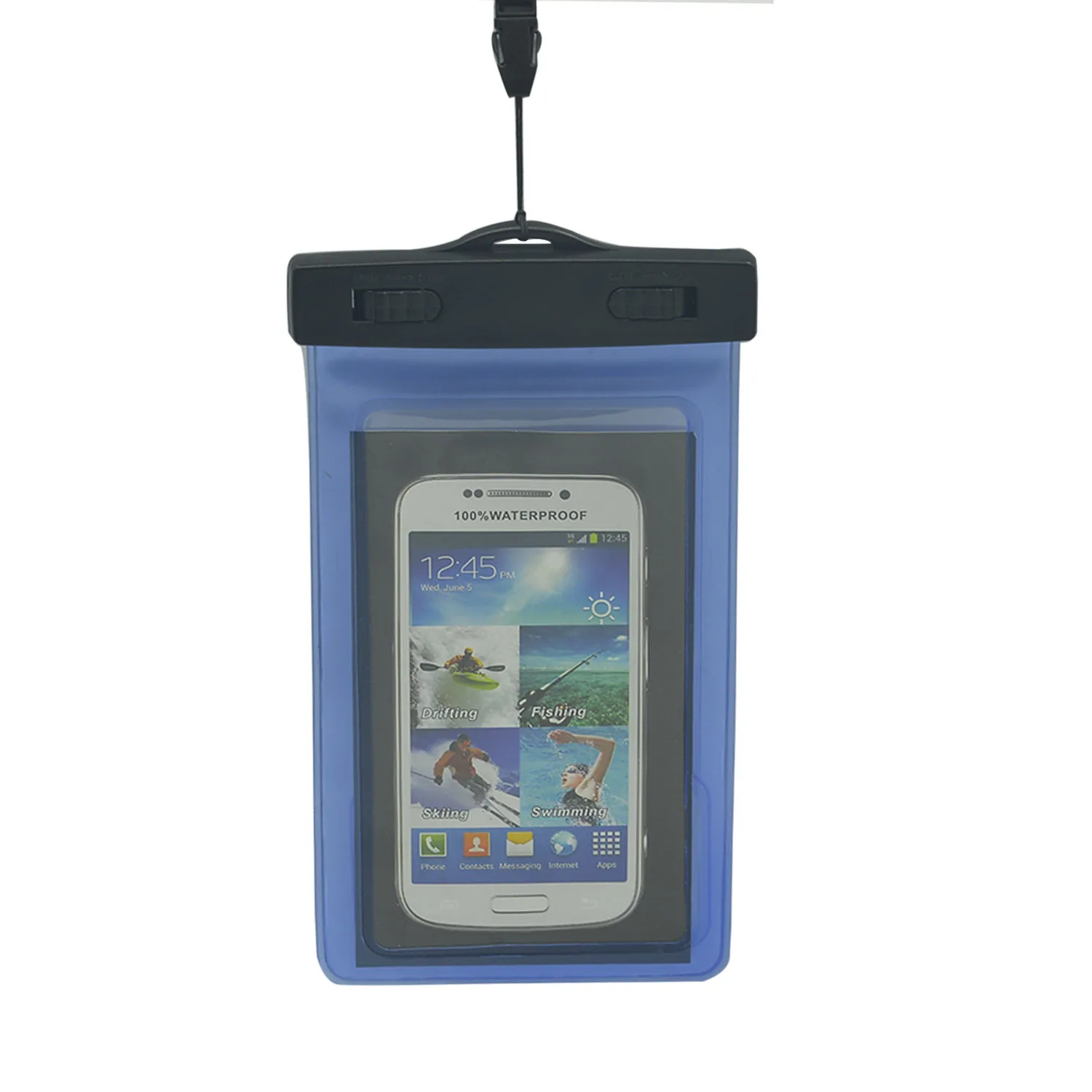 Tahan Air PVC Pouch Dry Bag untuk IPhone 4 S 5 S 6 Plus 6 S 6 S PLUS Samsung Galaxy S7 Edge S5 S6 Catatan 5 4 Ponsel Di Bawah 6 Inch (Clear) -Intl