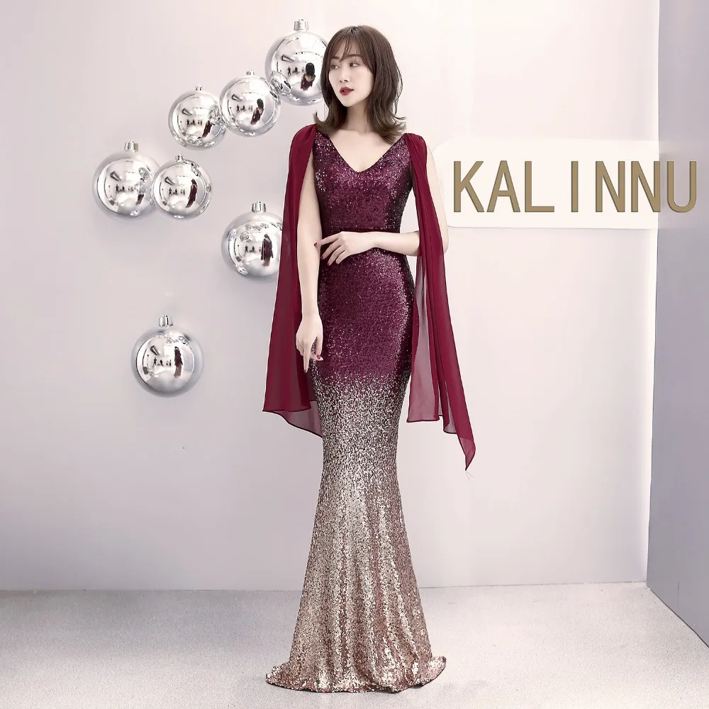 wei yin Navy Blue Evening Dress Long Sparkle 2019 New V-Neck Women Elegant Sequin Mermaid Maxi Evening Party Gown Dress WY1627 wei yin Navy Blue Evening Dress Long Sparkle 2019 New V-Neck Women Elegant Sequin Mermaid Maxi Evening Party Gown Dress WY1627