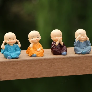 

Four Little Monks Boy Car Office Home Ornaments Gifts