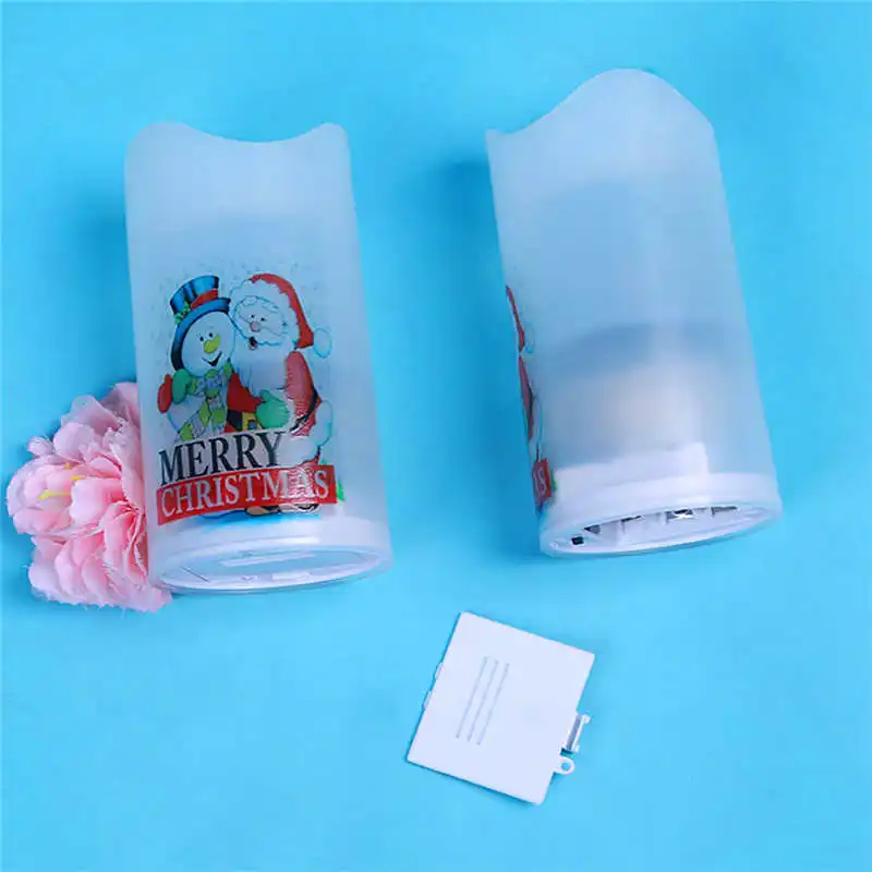 Popular LED Christmas Old man Snowflakes Socks Creative Candle Projection Lamp powerful Christmas must-have items #3o8 (3)