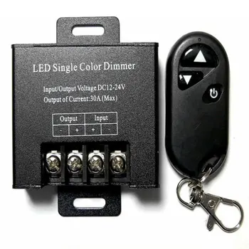 

30A 12V LED Single Color Dimmer High Power Dimming Remote Control Switch Monochromatic Controller 20pcs