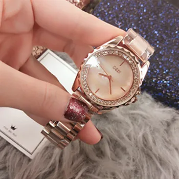 

2019 New Drop shipping Water Resistant Fashion Casual Luxury Designer Ladies Shining Diamond Elegant Women Quartz Watch