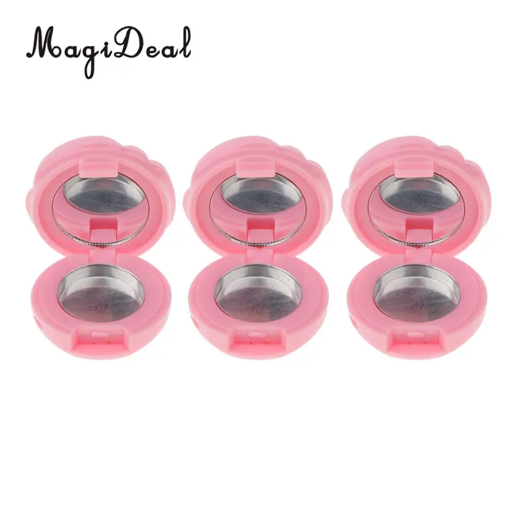 Kesoto 6x Empty Makeup Palette Powder for Eyeshadow Blush Lip Gloss Lipstick DIY Case with Mirror