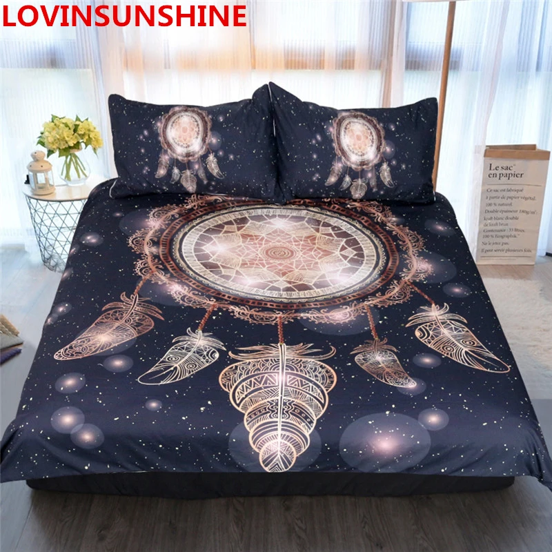 LOVINSUNSHINE Glaxy Dreamcatcher 3D комплект постельного белья s пододеяльник простыня наволочка Комплект постельного белья королевского размера