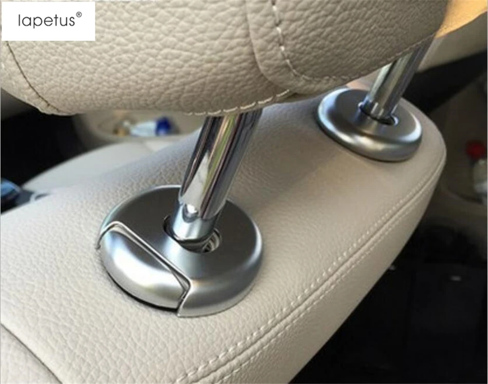 

Lapetu Accessories For Mercedes-Benz GLC X253 2016 - 2019 Seat Pillow Head Rest Headrest Adjust Button Molding Cover Kit Trim