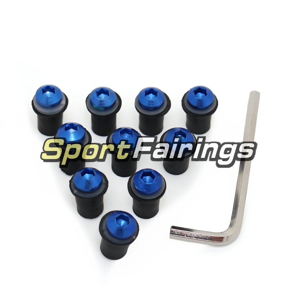 

Motorcycle Fairings Windscreen Bolt Kit Aluminium Windshield Screws For 2003 04 05 06 07 2008 Honda CBR600RR F5 Windshield Bolts