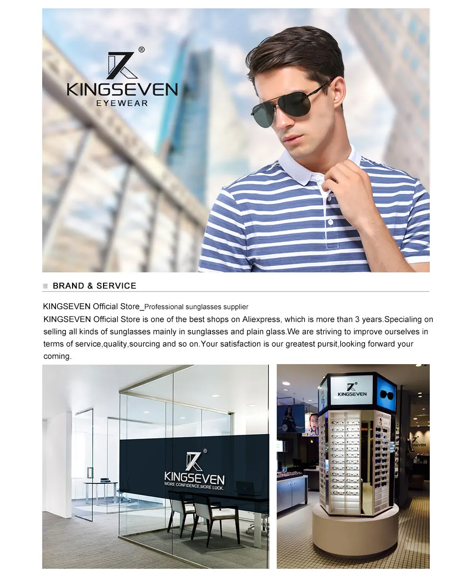 KINGSEVEN Polarized Sunglasses Men's Driving Shades Male Sun Glasses For Men Original Luxury Brand Designer Oculos