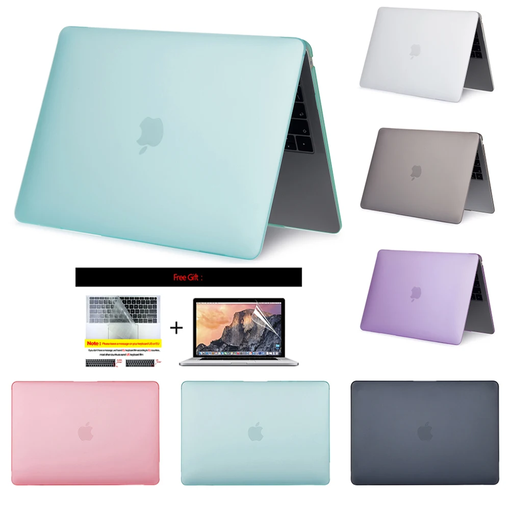 Матовый чехол для ноутбука Apple MacBook Air Retina Pro 11 12 13 15 дюймов 3 4 защита сенсорной