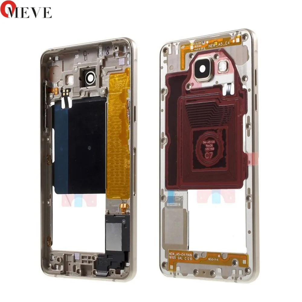 

Original Good New Quality Mid Middle Housing Frame with Small Parts for Samsung Galaxy A5 A7 (2016) A510F A710 A510