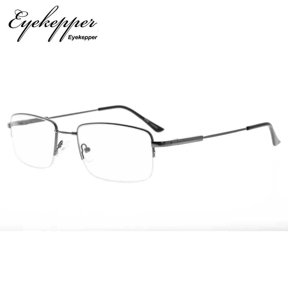 R1702 Eyekepper мужские половина-Оправа очков для чтения очки с гибкой титановый крепеж