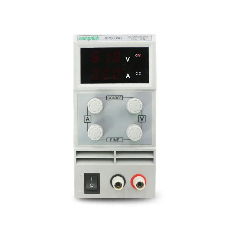 

KPS605D Adjustable High precision double LED display switch DC Power Supply protection function 60V5A 110V-230V 0.1V/0.01A EU