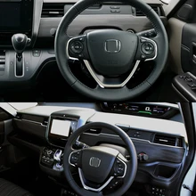 JY-Panel de volante de acero inoxidable SUS304, decoración embellecedora, cubierta de estilo de coche para Honda Freed 2016 + 2ª generación, 3 uds.