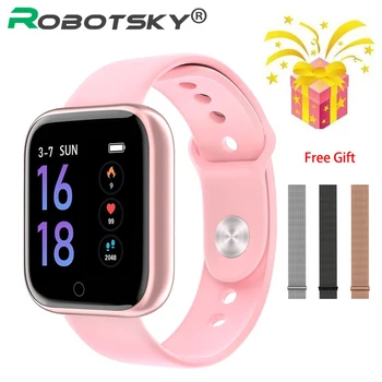 

Women Smart watch Men IP68 Waterproof Sports Activity Fitness Tracker Heart Rate BRIM Alloy Smartwatch VS P68 P70 Bracelet