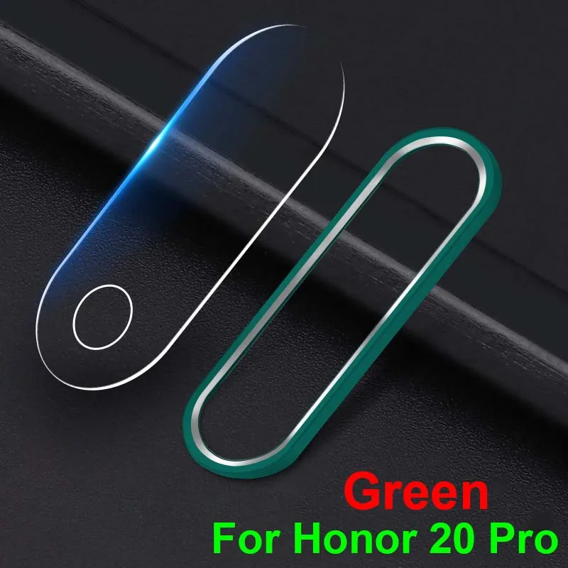For honor 20 Pro 1 комплект для huawei Honor 20/20 Pro 20i Роскошная камера металлическое кольцо бампер чехол+ объектив защитная пленка из закаленного стекла - Цвет: For honor 20 Pro