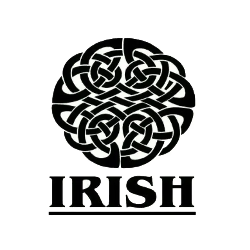 10.5CM*12.8CM Creative Fashion IRISH Personalized Car Sticker Decal C5