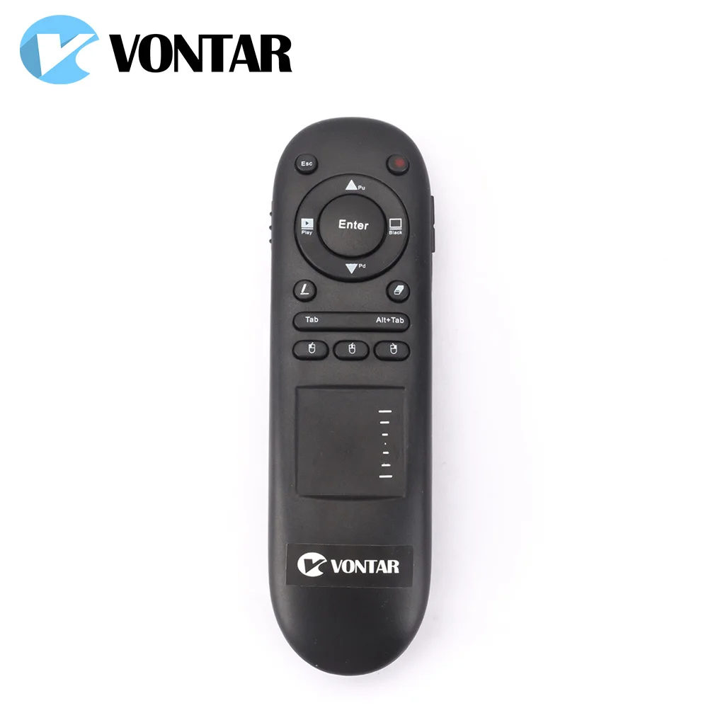 VONTAR 2 4G Беспроводная клавиатура air mouse RF пульт дистанционного управления лазерный
