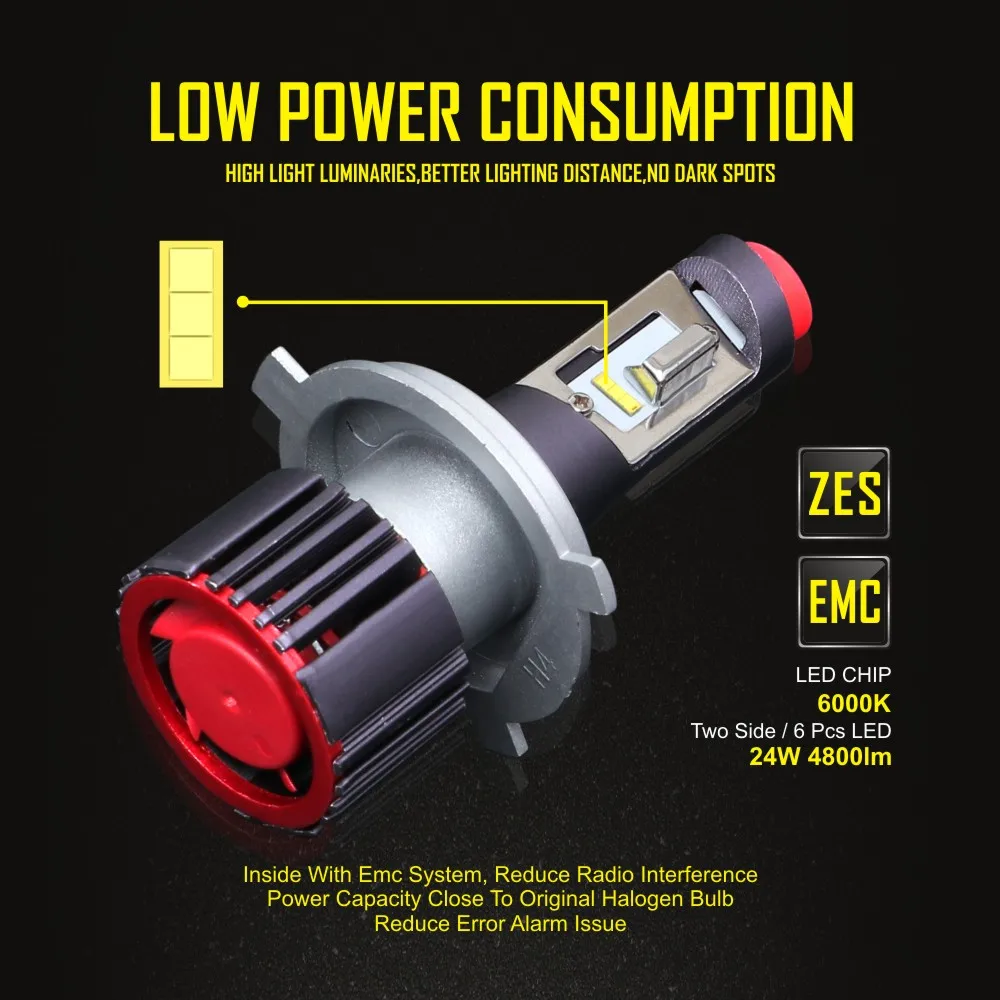Автомобильные Rover H4 Led H7 автомобильные фары 6000K LED 9600lm 48 Вт/комплект лампы