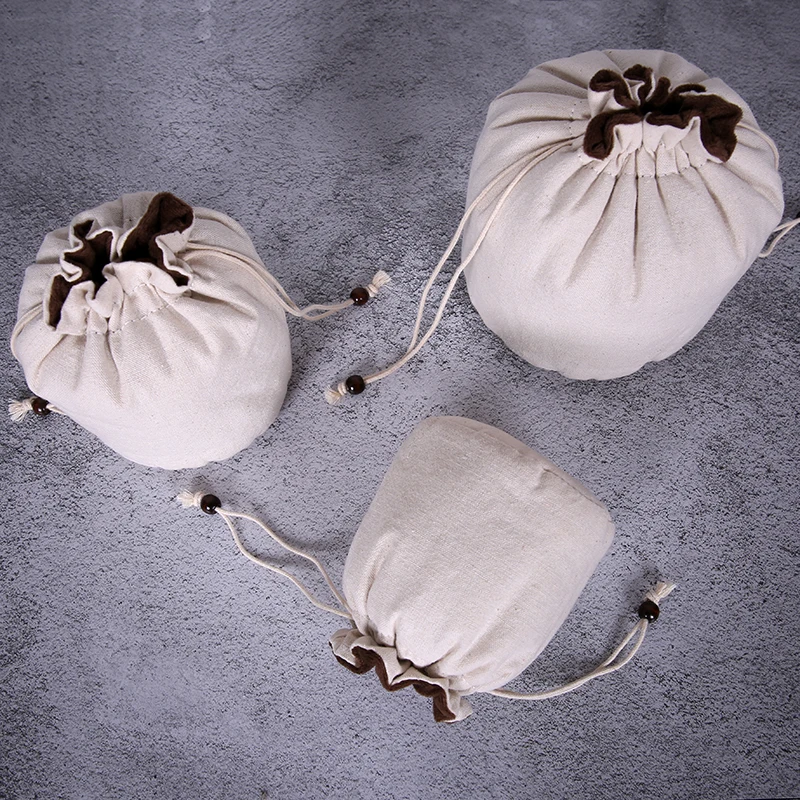купить! Сгущать Круглый Белый Хлопок Мешок Drawstring Упаковка Ювелирных Изделий Бархатный Мешок