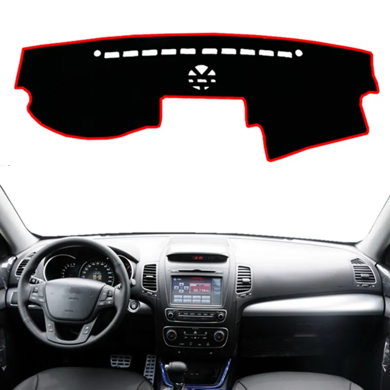 

Car Dashboard Cover Mat Pad Anti-UV Sun Shade Instrument Protective Carpet Cushion Styling Accessories For Kia Sorento 2013 2014