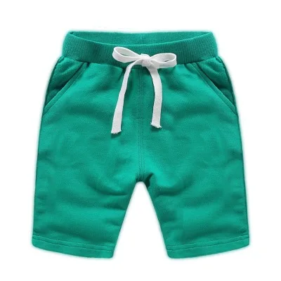 Шорты хорошего качества для маленьких мальчиков Яркие летние модные хлопковые брюки детские однотонные пляжные шорты для мальчиков детские штаны, одежда, 18 месяцев