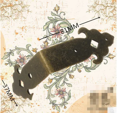 

Furniture accessories Corner Brackets Antique 81mm*37mm super thick iron wooden box decoration angle