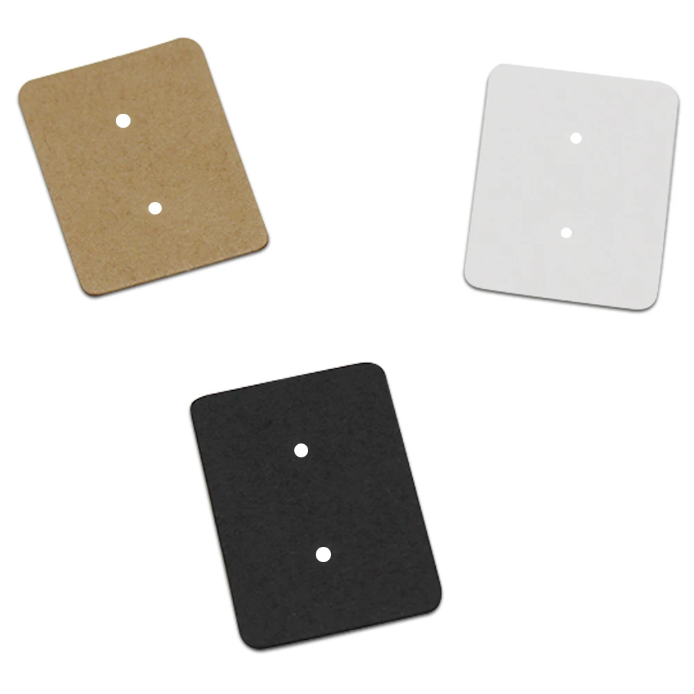 2.5X3.5cm 500Pcs/Lot Kraft Paper Earring Cardboard Hang Tags Event