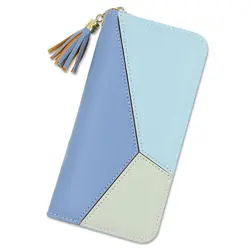 Для женщин клатч бумажник Сумка портмоне Fabala геометрические длинные кошелек на молнии телефон Сумки из искусственной кожи держатель для