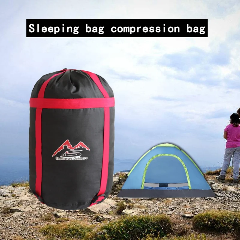 

Outdoor Camping Bag Storage Package Waterproof Compression Stuff Sack Bag Lightweight For Travel Hiking S & M TX005