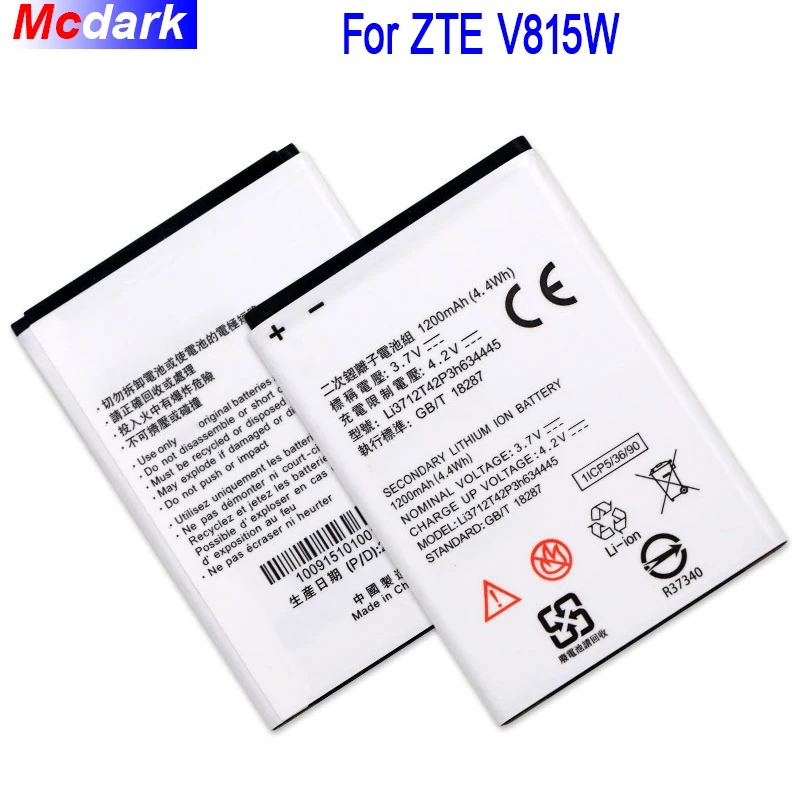 Аккумулятор LI3712T42P3H634445 для ZTE V815W 1200 мАч высокое качество | Мобильные телефоны и