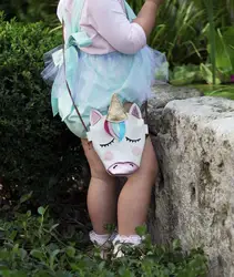 Очаровательная улыбка Мода сумка с единорогом девушка прекрасный кошелек детская плечевая сумка